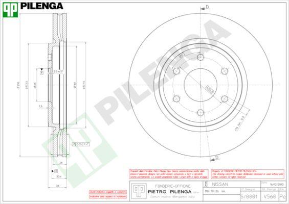 Pilenga V568 - Discofreno autozon.pro