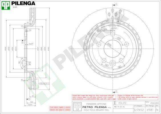 Pilenga V581 - Discofreno autozon.pro