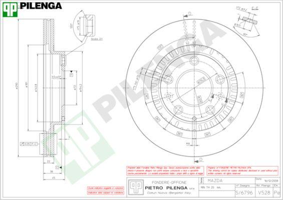 Pilenga V528 - Discofreno autozon.pro