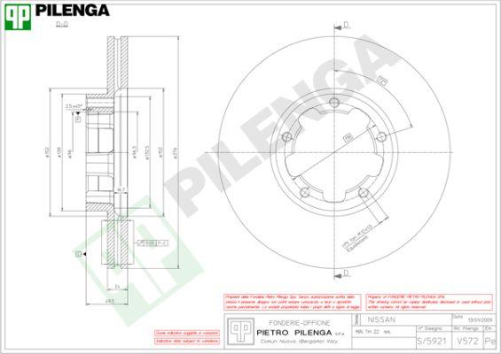 Pilenga V572 - Discofreno autozon.pro