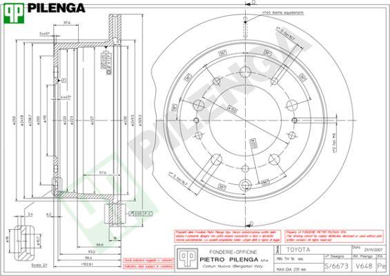 Pilenga V648 - Discofreno autozon.pro