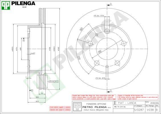 Pilenga V038 - Discofreno autozon.pro