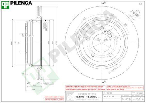 Pilenga V1403 - Discofreno autozon.pro