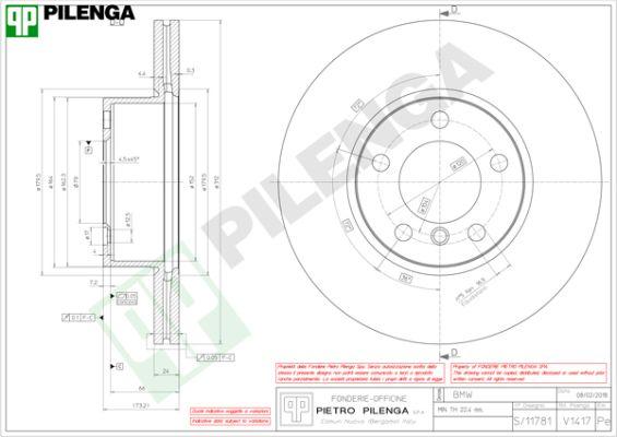 Pilenga V1417 - Discofreno autozon.pro