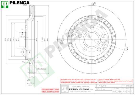 Pilenga V1500 - Discofreno autozon.pro