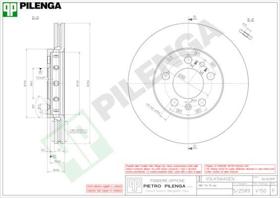 Pilenga V150 - Discofreno autozon.pro