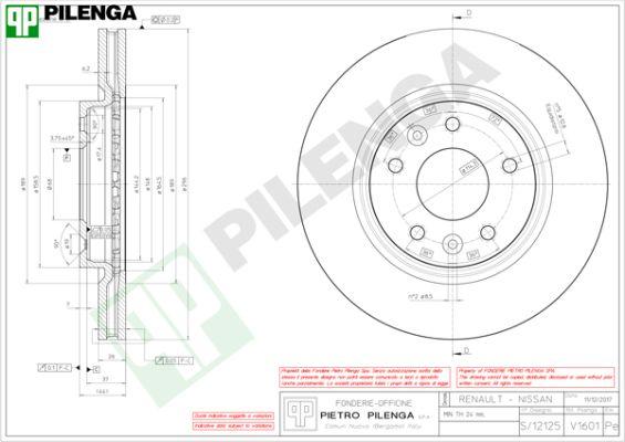 Pilenga V1601 - Discofreno autozon.pro