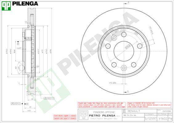 Pilenga V1602 - Discofreno autozon.pro