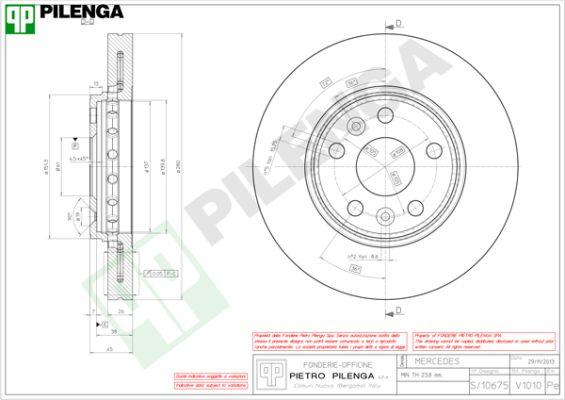 Pilenga V1010 - Discofreno autozon.pro