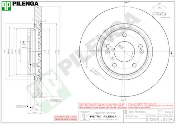 Pilenga V1854 - Discofreno autozon.pro