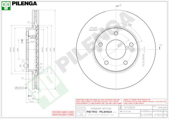 Pilenga V1822 - Discofreno autozon.pro