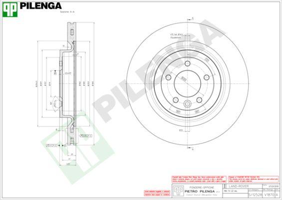 Pilenga V1870 - Discofreno autozon.pro