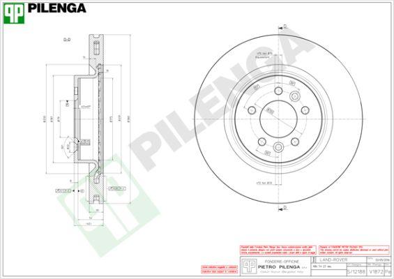 Pilenga V1872 - Discofreno autozon.pro