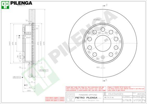 Pilenga V1708 - Discofreno autozon.pro