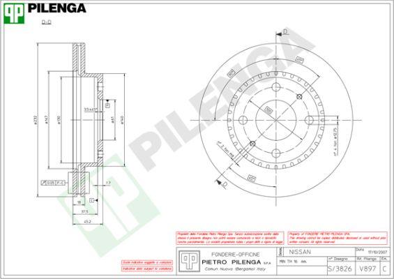 Pilenga V897 - Discofreno autozon.pro