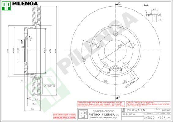 Pilenga V859 - Discofreno autozon.pro