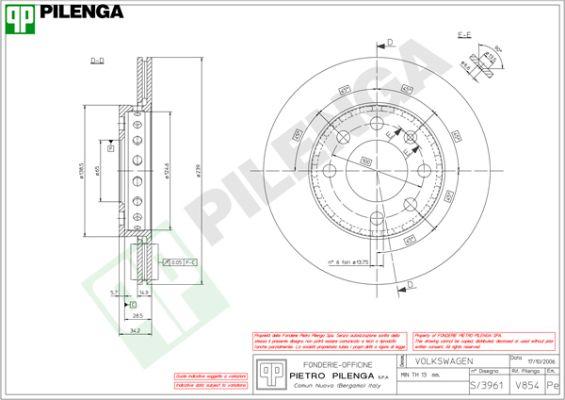 Pilenga V854 - Discofreno autozon.pro