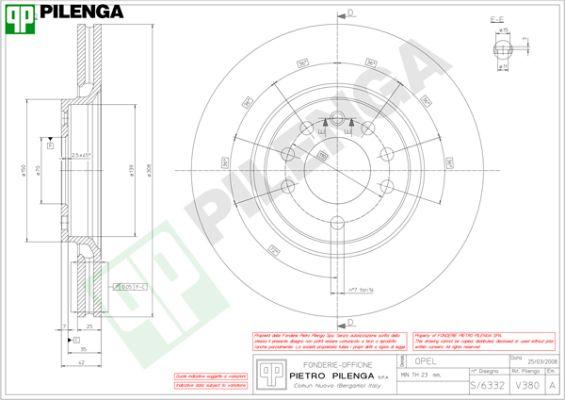 Pilenga V380 - Discofreno autozon.pro