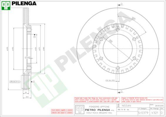 Pilenga V321 - Discofreno autozon.pro