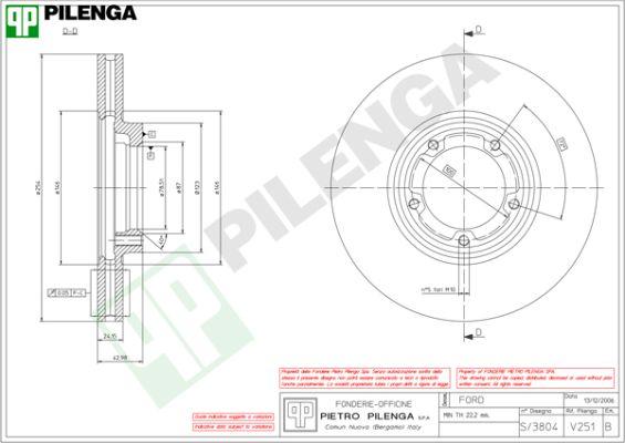 Pilenga V251 - Discofreno autozon.pro