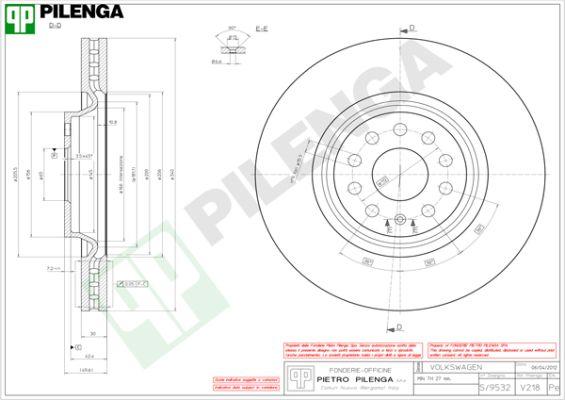 Pilenga V218 - Discofreno autozon.pro