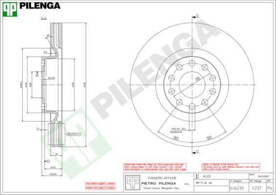 Pilenga V237 - Discofreno autozon.pro