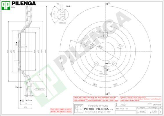 Pilenga V223 - Discofreno autozon.pro