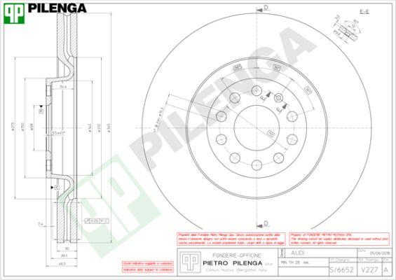 Pilenga V227 - Discofreno autozon.pro