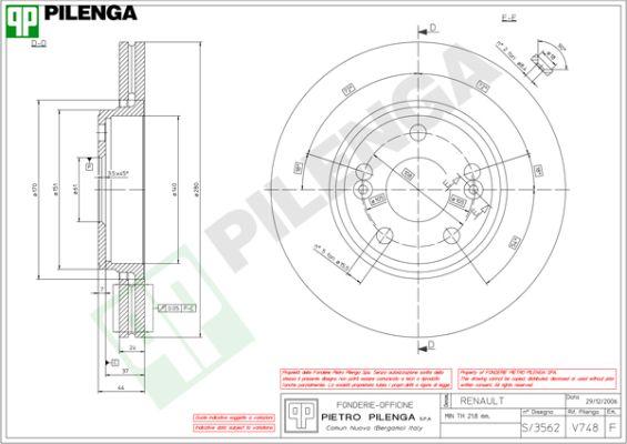 Pilenga V748 - Discofreno autozon.pro