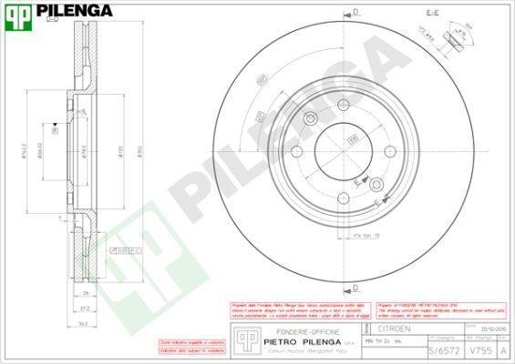 Pilenga V755 - Discofreno autozon.pro