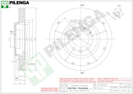 Pilenga V757 - Discofreno autozon.pro