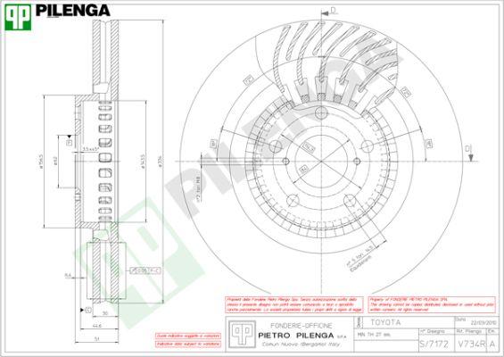 Pilenga V734R - Discofreno autozon.pro