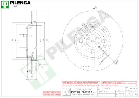 Pilenga V732 - Discofreno autozon.pro