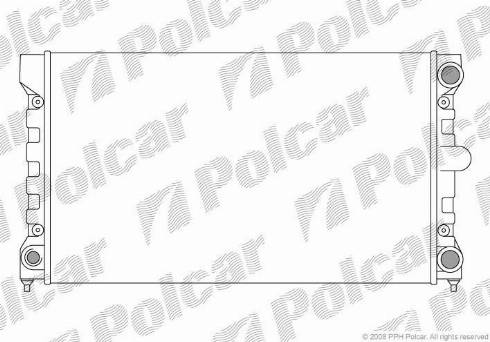 Polcar 954608-4 - Radiatore, Raffreddamento motore autozon.pro