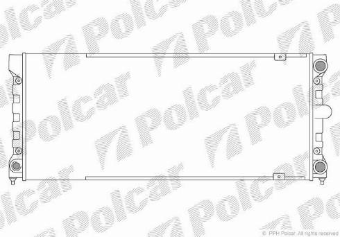 Polcar 954608-2 - Radiatore, Raffreddamento motore autozon.pro