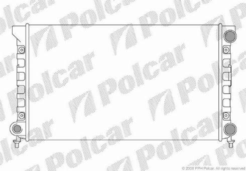 Polcar 954608A4 - Radiatore, Raffreddamento motore autozon.pro