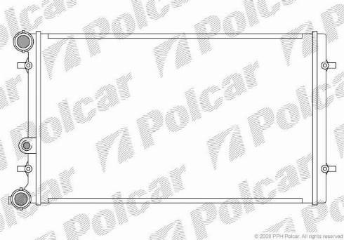 Polcar 954108A2 - Radiatore, Raffreddamento motore autozon.pro