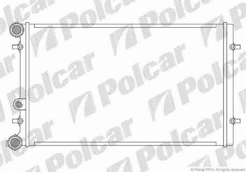 Polcar 954108B2 - Radiatore, Raffreddamento motore autozon.pro