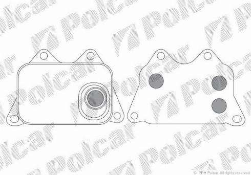 Polcar 9555L8-1 - Radiatore olio, Olio motore autozon.pro