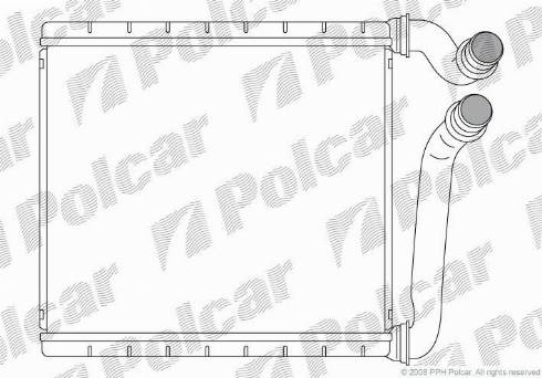 Polcar 9555N81X - Scambiatore calore, Riscaldamento abitacolo autozon.pro