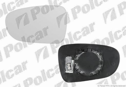 Polcar 9550544E - Vetro specchio, Specchio esterno autozon.pro