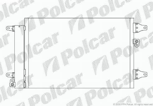 Polcar 9550K81X - Condensatore, Climatizzatore autozon.pro