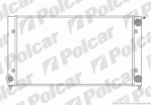 Polcar 953408A4 - Radiatore, Raffreddamento motore autozon.pro