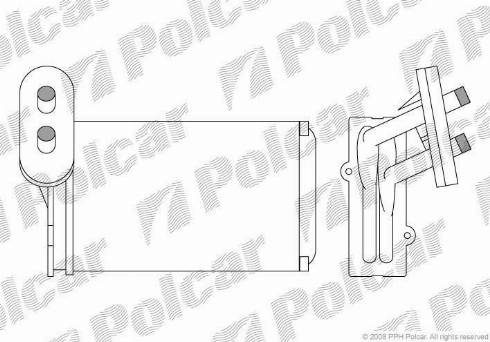 Polcar 9534N8-1 - Scambiatore calore, Riscaldamento abitacolo autozon.pro