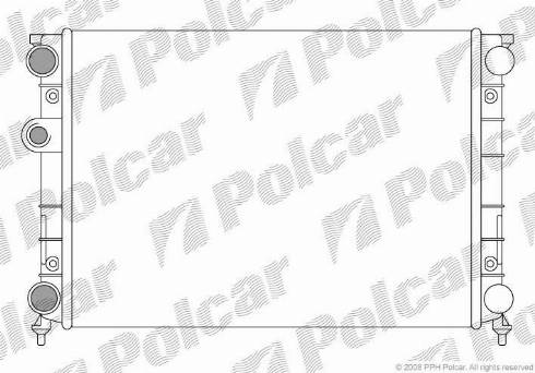 Polcar 9538081X - Radiatore, Raffreddamento motore autozon.pro