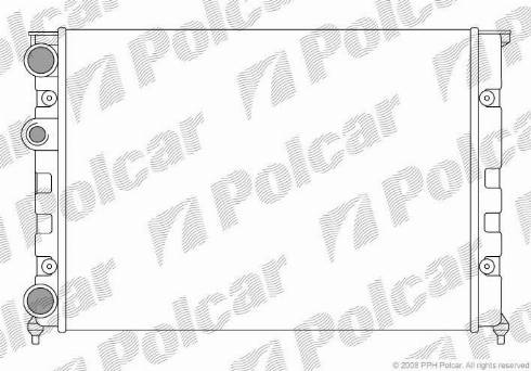 Polcar 953808-1 - Radiatore, Raffreddamento motore autozon.pro