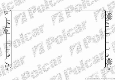 Polcar 9538082X - Radiatore, Raffreddamento motore autozon.pro