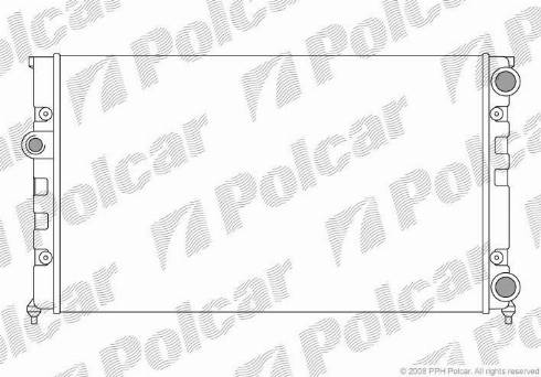 Polcar 953808-2 - Radiatore, Raffreddamento motore autozon.pro