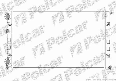 Polcar 953808-7 - Radiatore, Raffreddamento motore autozon.pro