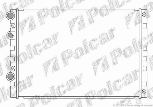 Polcar 952408-2 - Radiatore, Raffreddamento motore autozon.pro